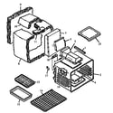 Amana AGS760WW-P1141238N oven assembly diagram