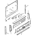 Amana AGS760WW-P1141238N backguard parts (ags750l/p1141236nl) (ags750w/p1141236nw) diagram