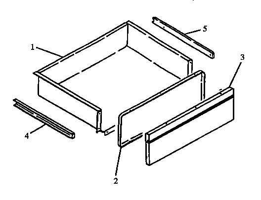 Amana AGS760WW-P1141251NWW storage drawer assembly diagram