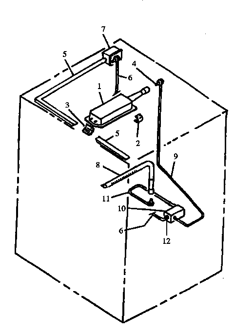 Amana AGS760WW-P1141251NWW gas components diagram