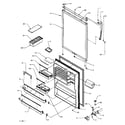 Amana TA18R3W-P1158307WW refrigerator door assembly diagram