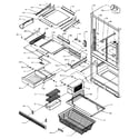 Amana BZ20RE-P1161501WE refrigerator/freezer shelving (bz20re/p1161501we) (bz20re/p1161504we) (bz20rg/p1161501wg) (bz20rl/p1161501wl) (bz20rl/p1161504wl) (bz20rw/p1161501ww) (bz20rw/p1161504ww) diagram