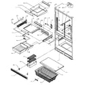 Amana BZ20RE-P1161501WE refrigerator/freezer shelving (bq20rbg/p1161502wg) (bq20rbl/p1161502wl) (bq20rbl/p1161505wl) (bq20rbw/p1161502ww) (bq20rbw/p1161505ww) (bs20rbl/p1161507wl) (bs20rbw/p1161507ww) diagram