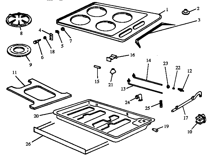 Caloric RTP302UH-P1131402NH main body (rtp203/all) diagram