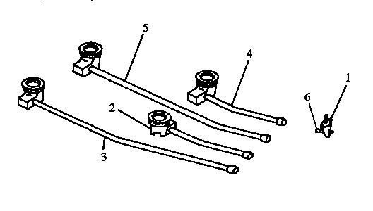 Caloric RTP302UH-P1131402NH burner (rtp203/all) diagram
