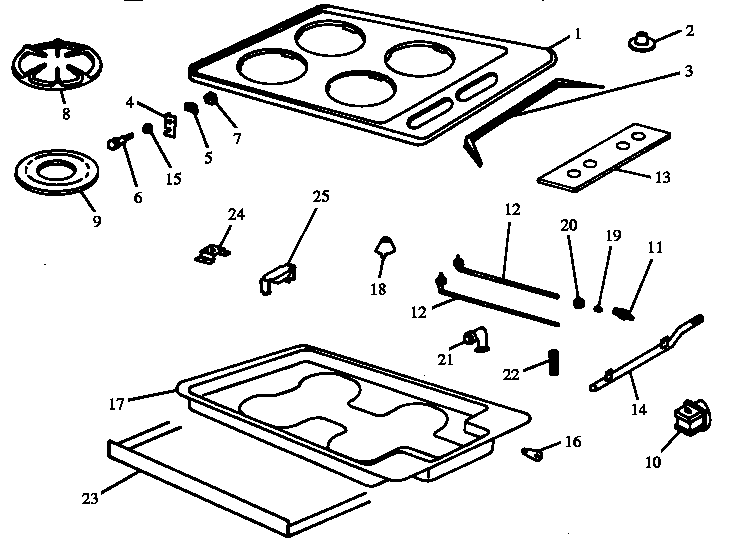 Caloric RTP302UH-P1131402NH main body (rtp201uh/p1131401nh) (rtp201ul/p1131401nl) (rtp201uw/p1131401nw) diagram