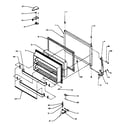 Amana TK18R3W-P1181710WW freezer door assembly (tg18r3l/p1181711wl) (tg18r3w/p1181711ww) (tk18r3l/p1181710wl) (tk18r3w/p1181710ww) diagram