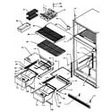 Amana TK18R3W-P1181710WW cabinet shelving diagram