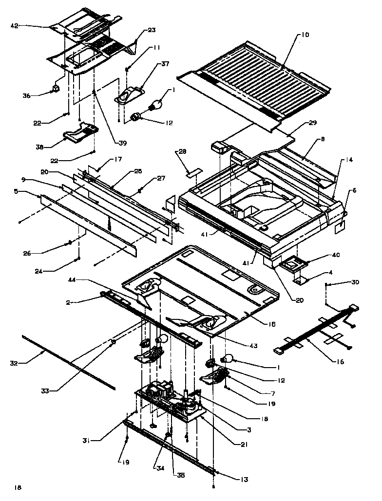 Amana TK18R3W-P1181710WW divider block diagram