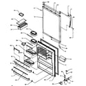 Amana TZ18R2G-P1181801WG refrigerator door (tg18r2/p1181701wl) (tg18r2/p1181701ww) (tg18r2g/p1181701wg) (tz18r2g/p1181801wg) (tz18r2l/p1181801wl) (tz18r2w/p1181801ww) diagram