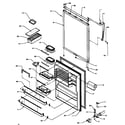 Amana TZ18R2G-P1181801WG refrigerator door (tz21r3e/p1181501we) (tz21r3g/p1181501wg) (tz21r3l/p1181501wl) (tz21r3w/p1181501ww) (tzi21r3e/p1182001we) (tzi21r3l/p1182001wl) (tzi21r3w/p1182001ww) diagram