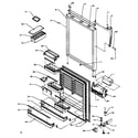 Amana TZ18R2G-P1181801WG refrigerator door (tz22r3e/p1181601we) (tz22r3l/p1181601wl) (tz22r3w/p1181601ww) (tzi22r3e/p1182003we) (tzi22r3l/p1182003wl) (tzi22r3w/p1182003ww) diagram
