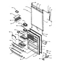 Amana TXI21A3W-P1182006WW refrigerator door (tx21a3e/p1181504we) (tx21a3l/p1181504wl) (tx21a3w/p1181504ww) (txi21a3e/p1182006we) (txi21a3l/p1182006wl) (txi21a3w/p1182006ww) diagram