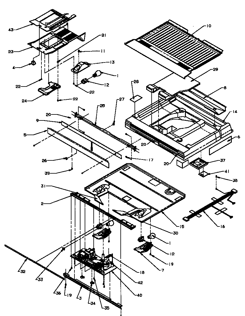 Amana TCI18A3L-P1182105WL divider block diagram