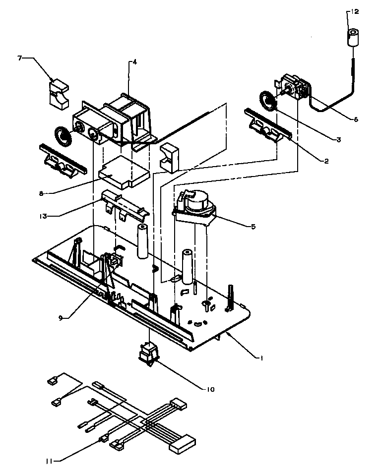 Amana TCI18A3L-P1182105WL control assembly diagram