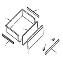 Caloric ESK37002WG/P1142618NWG drawer assembly diagram