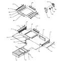 Amana TXI25R4W-P1185301WW cabinet shelving diagram