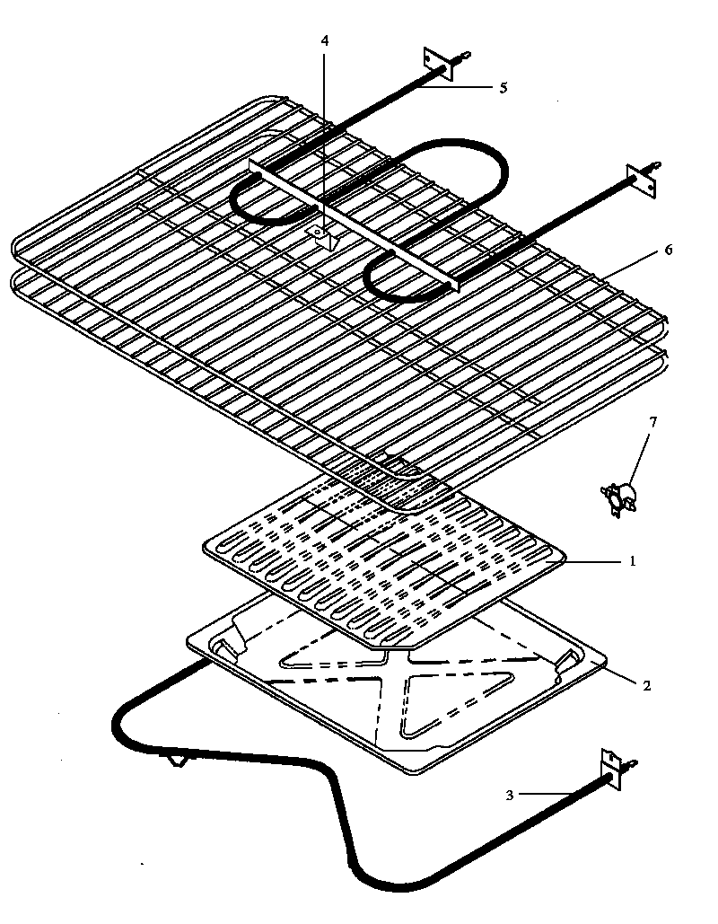 Amana SNE26CB/P1142425NW,L oven components diagram