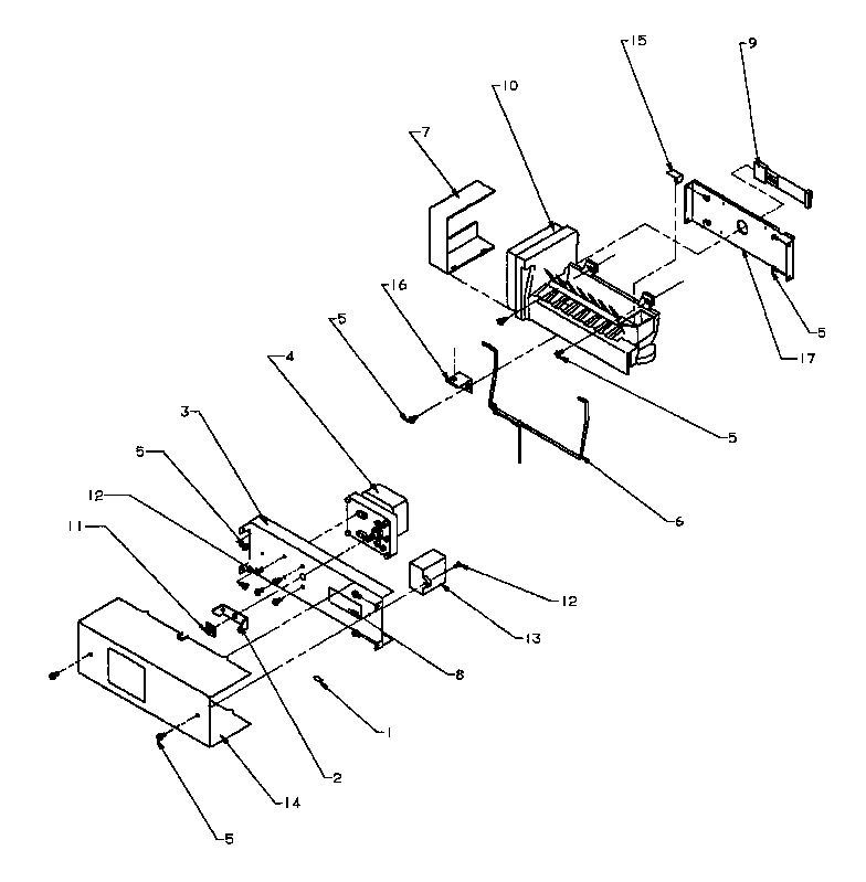 Amana SPD22NW-P1181306WW ice maker (not a warranted item) (spd22nl/p1181306wl) (spd22nw/p1181306ww) diagram