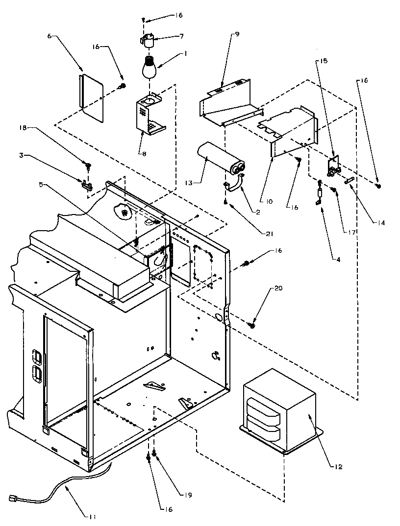Amana CRSW459P/P1110415MV electrical parts & components diagram