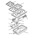 Modern Maid XST339/P1133277N top burner module assembly (xst111/p1133255n) (xst111ub/p1133256nb) (xst111ub1/p1133344nb) (xst111uw/p1133256nw) (xst111uw1/p1133353n) (xst111uww1/p1133344n) (xst311-u/p1133273n) diagram