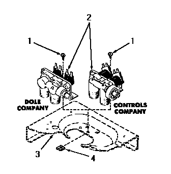 Speed Queen DA9000 mixing valve (starting # s11n287 and 21r99118) diagram