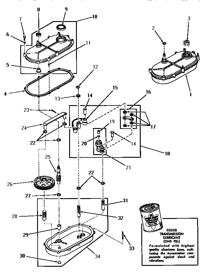 Speed Queen DA9000 transmission assembly diagram