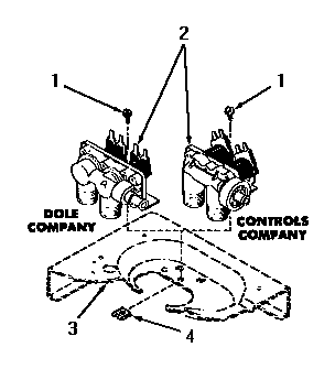 Speed Queen DA3691 mixing valve (starting serial # s11n287 and 21r99118) diagram