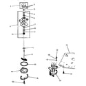 Speed Queen DA3691 pump assembly (starting serial # sq204020 and q2623010) diagram