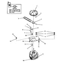 Speed Queen DA3691 motor and fluid drive diagram