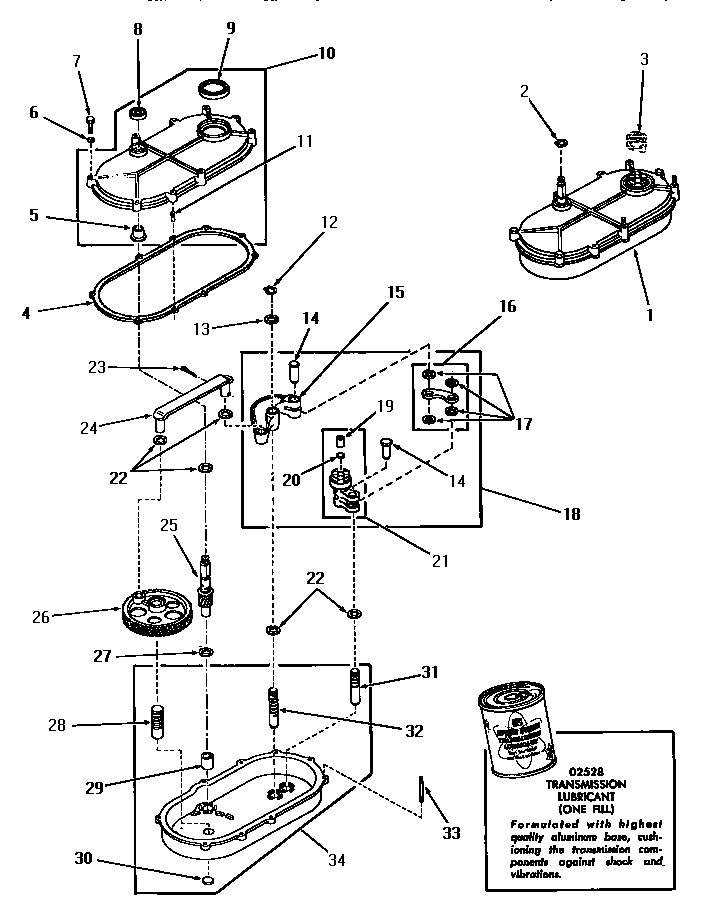 Speed Queen DA3691 transmission assembly diagram