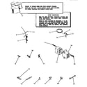Speed Queen DA3691 power cord, wire and terminals diagram
