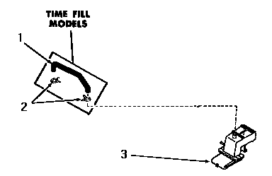 Speed Queen DA3201 water inlet and filler hose (thru # s11n286 & 21r99117) diagram