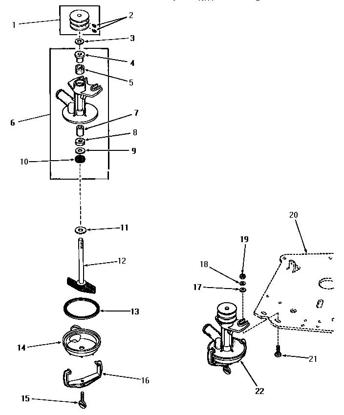 Speed Queen DA3201 25178 pump assembly diagram