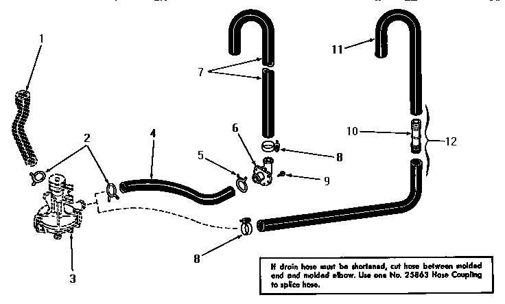 Speed Queen DA6201 drain diagram