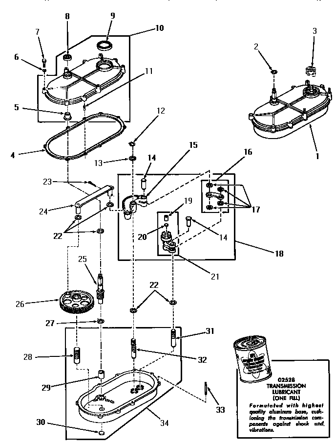 Speed Queen DA6201 transmission assembly diagram