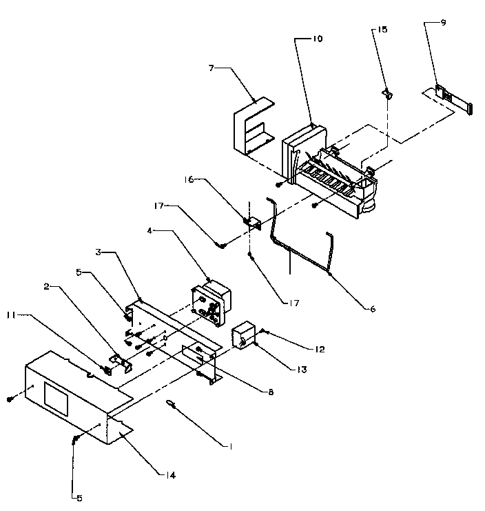 Amana SBI20QW-P1162905WW ice maker (sbd20q2e/p1162512we) (sbd20q2w/p1162512ww) diagram