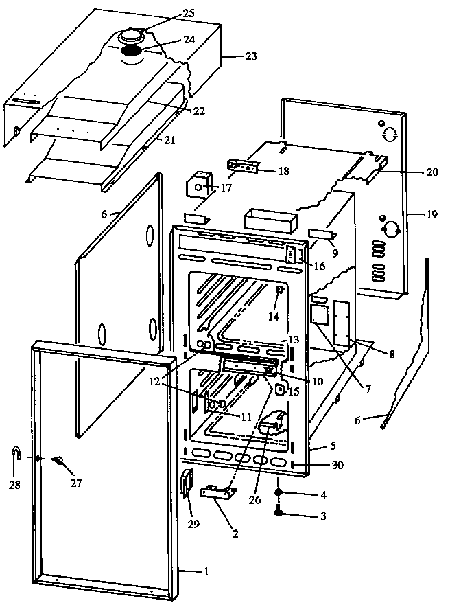 Caloric RWS212U0/P1132405N main body diagram