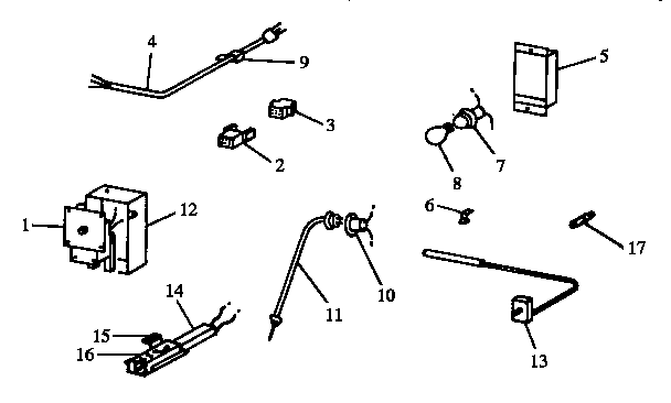 Caloric RWS212U0/P1132405N electrical components diagram