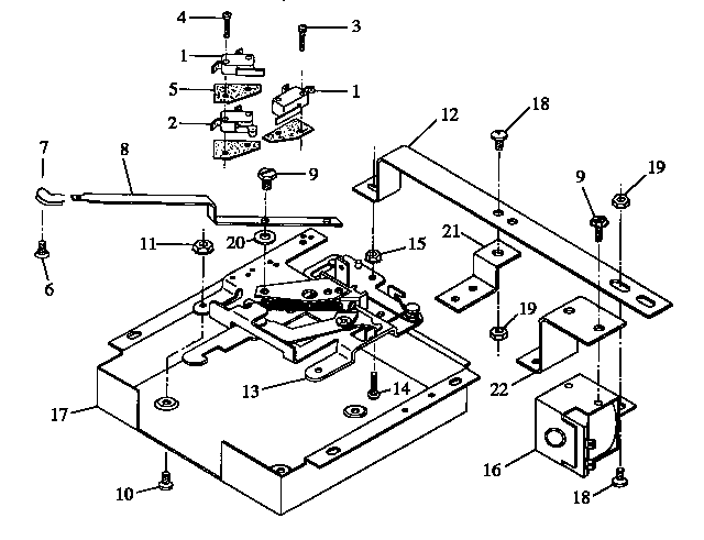 Amana AO27DGW1-P1132514N door latch assembly diagram