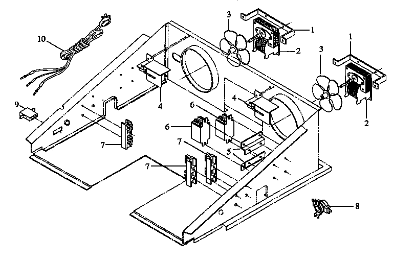 Amana AO27DGW1-P1132514N control compartment diagram
