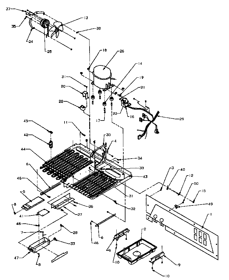 Amana SXD20Q2E-P1162508WE machine compartment diagram