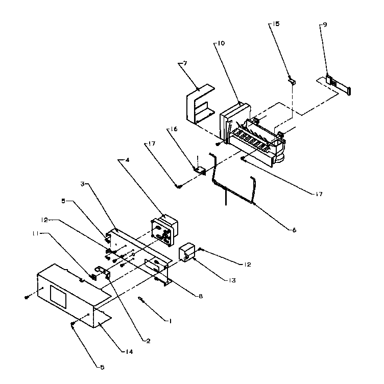 Amana SXD20Q2E-P1162508WE ice maker diagram