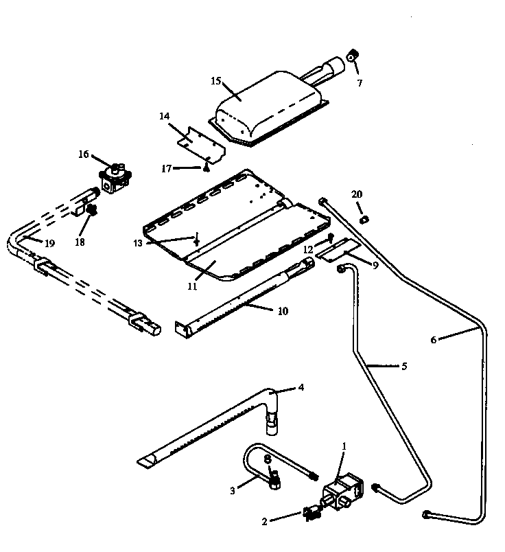 Caloric RSF3200W-P1141255N gas components (rsf3200w/p1141255n) (rsf3300w/p1141256n) diagram