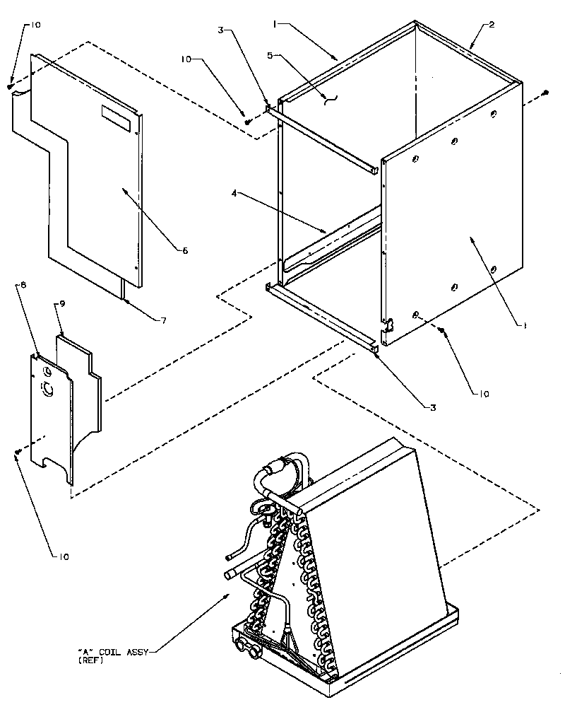 Amana CCA42TDB/P1178710C cased coil assembly (cca18tca/p1178601c) (cca18tcb/p1178701c) (cca24tca/p1178602c) (cca24tcb/p1178702c) (cca30tca/p1178603c) (cca30tcb/p1178703c) (cca30tdb/p1178708c) (cca36tca/p1178604c) (cca36tcb/p1178704c) (cca36tdb/p1178709c) (cca42tca/p1178605c) (cca diagram