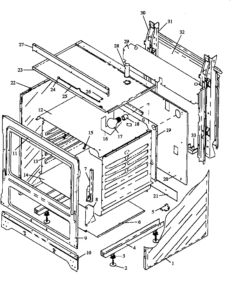 Amana CARR589L/P1142453NL cabinet section diagram