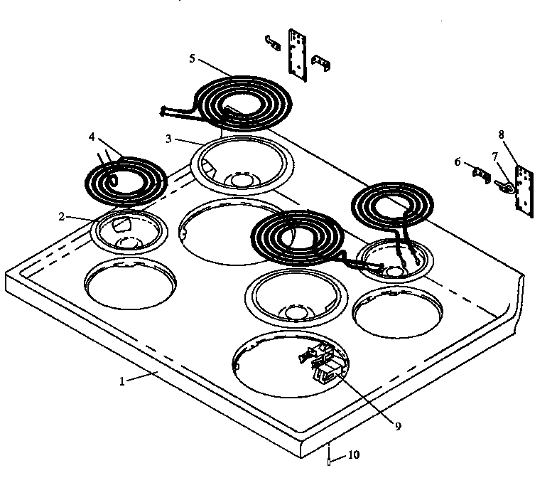 Amana CARR589L/P1142453NL main top assembly diagram