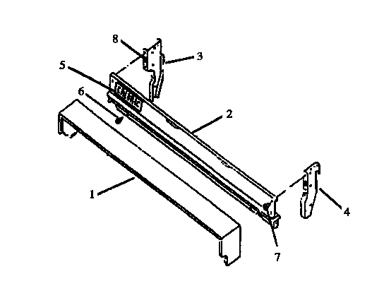 Caloric RBK24AA093M-P1142946NW backguard assembly diagram