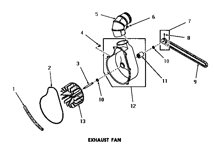 Speed Queen DG9031 exhaust fan diagram