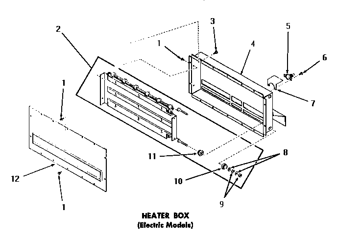 Speed Queen DE1021 heater box diagram